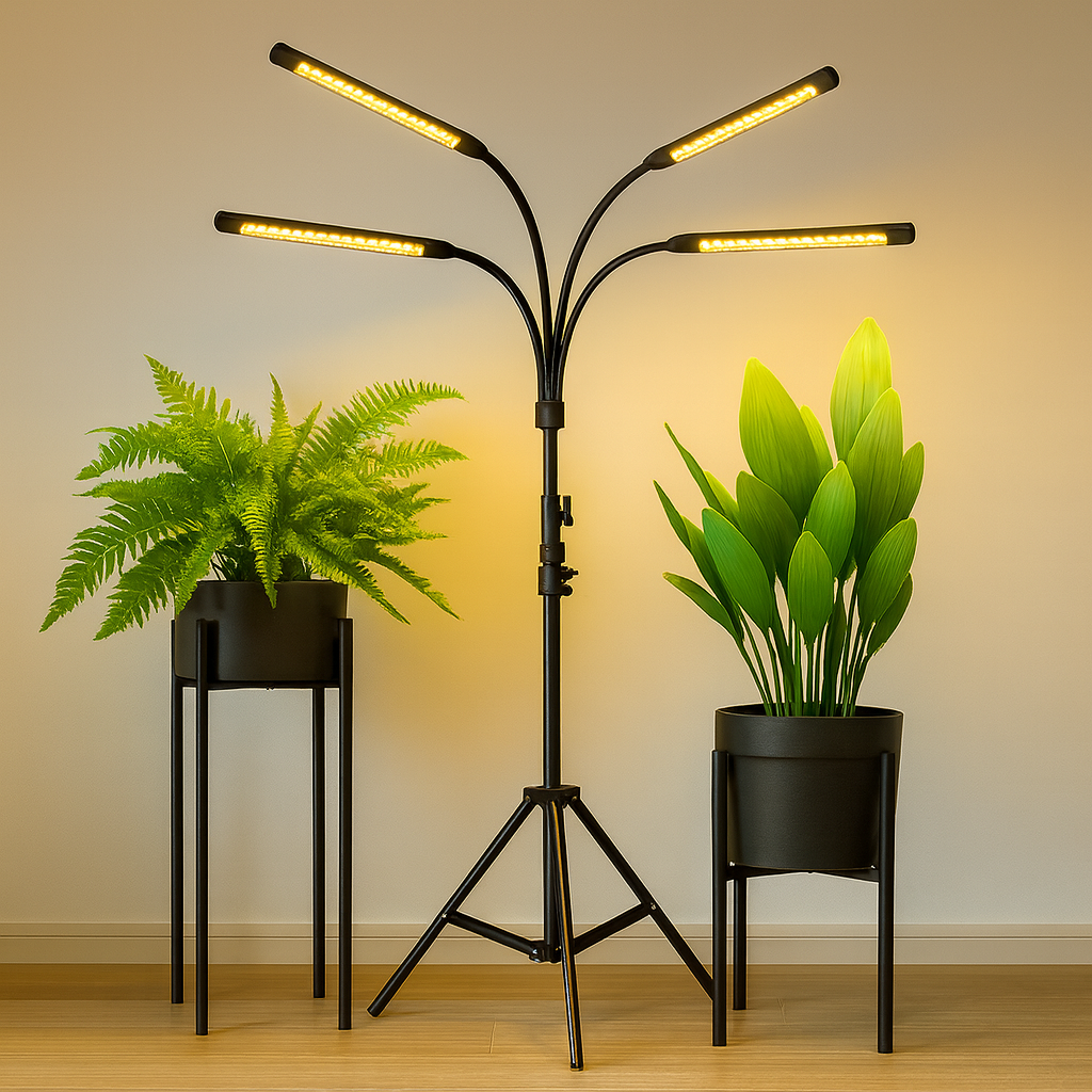 비상 LED 식물등 4헤드 삼각대 성장 생장조명 + 전용충전기 34,670원