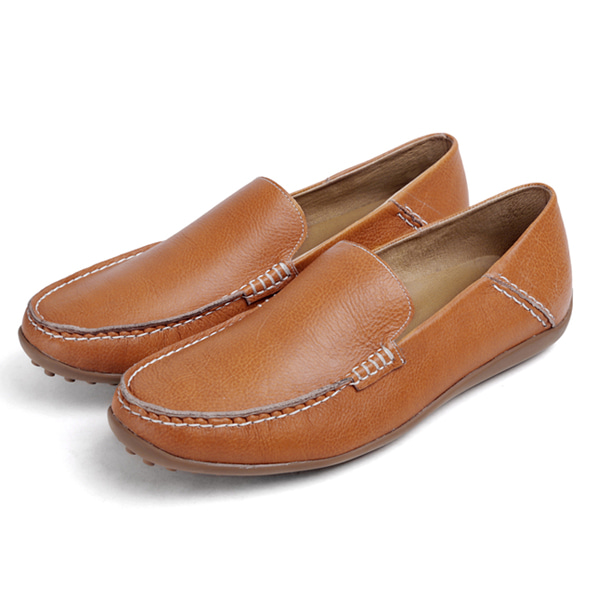 RHJ-54-404 오렌지 낮은굽1cm 남자로퍼 소가죽 수제화 192,000원