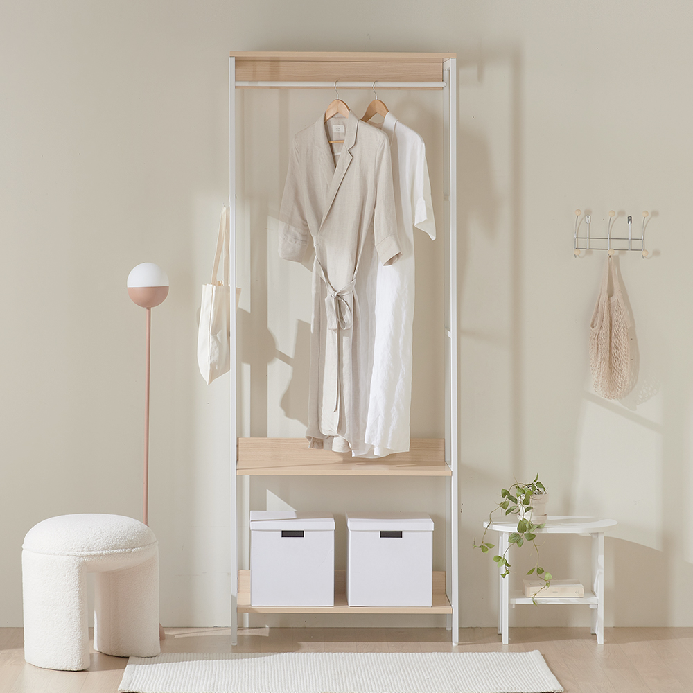 웰퍼니쳐 루미 시스템행거 드레스룸 1단 행거형 방문설치 84,000원