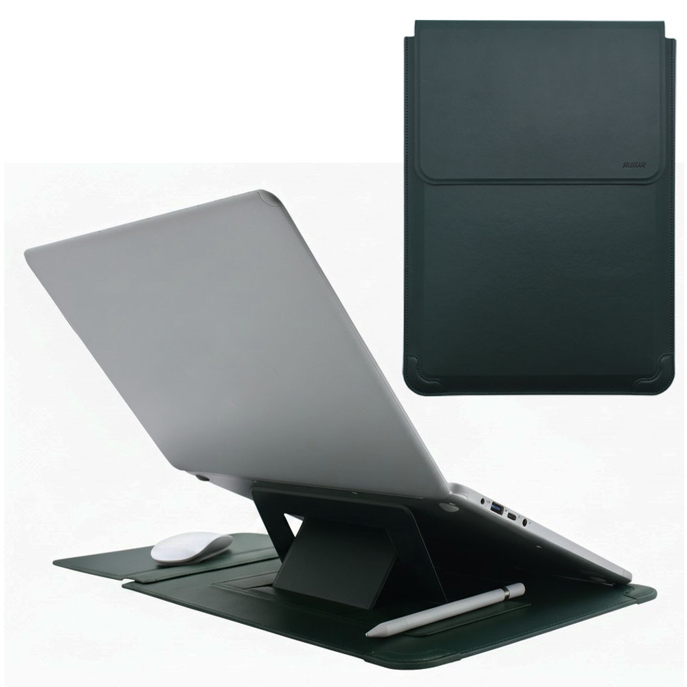 노트북 거치대 파우치 삼성 갤럭시북4 갤럭시북5프로 360 LG그램 맥북 14인치 15인치 16인치 17인치, 딥그린, 1개 39,980원