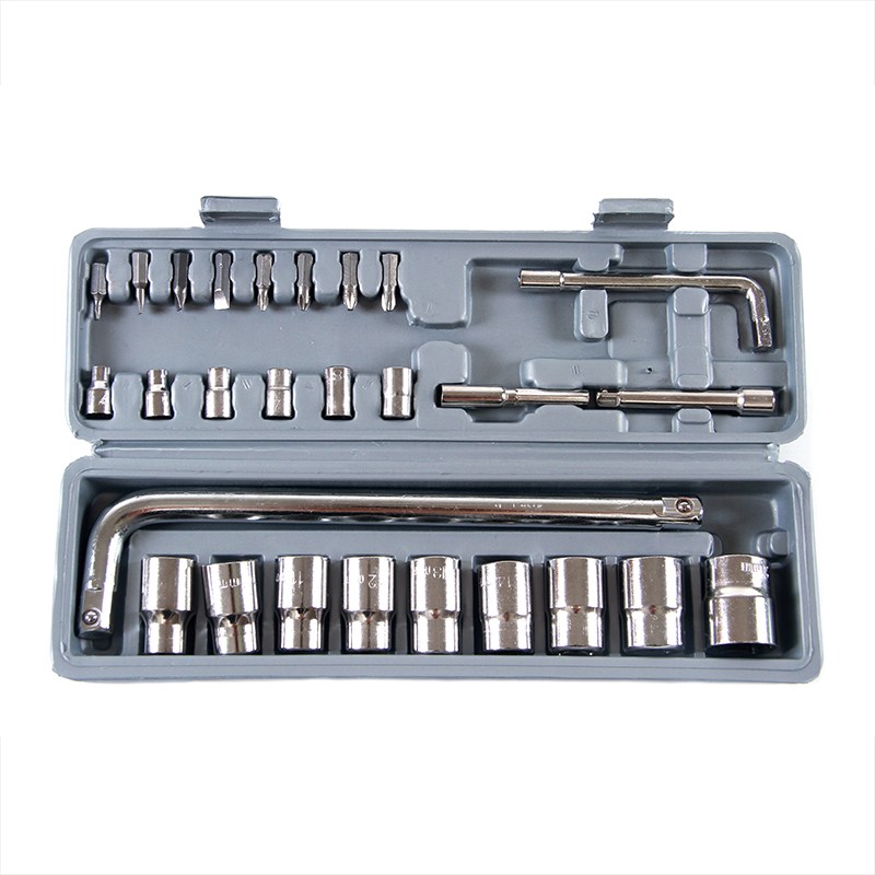 그레이나 자동차 수리 핸드 27PCS 소켓 렌치 드라이버 세트 익스텐션바 풀세트, 1개, 혼합 18,600원