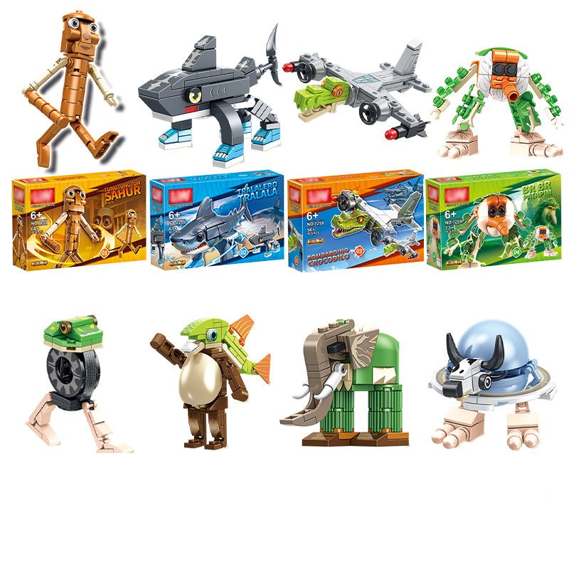 이탈리안 브레인롯 Italian brainrot 블록 8종 세트 (1박스에 2가지 스타일) 14,800원