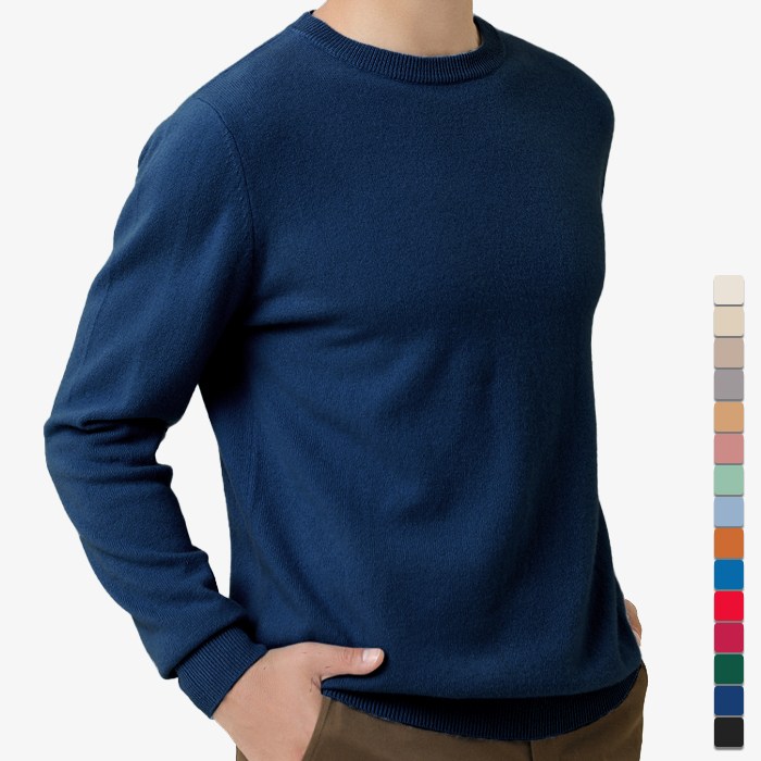 디커스텀 남녀공용 캐시라이크 비스코스 라운드넥 니트 15,800원