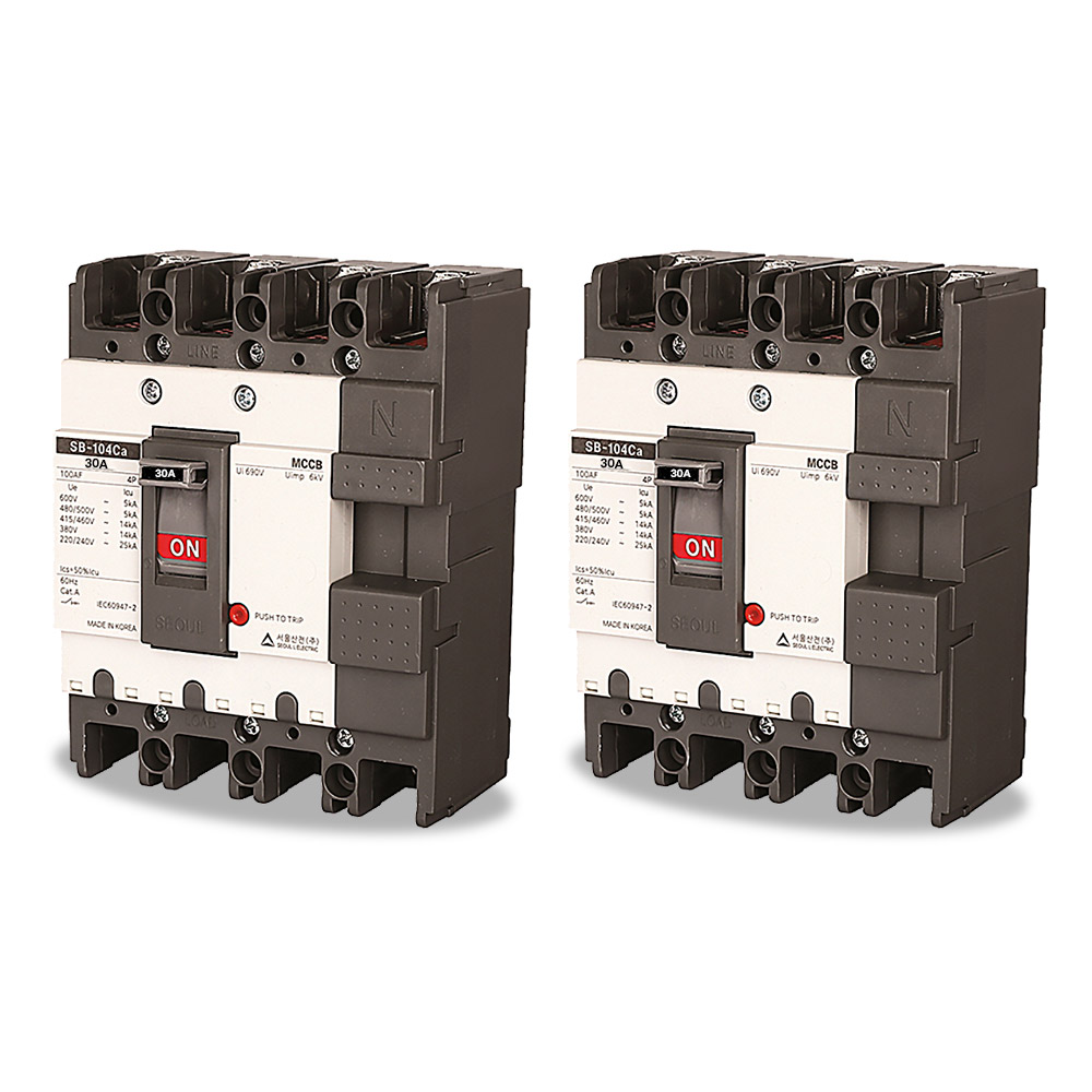 산업용 배선차단기 SB-104Ca 30A 4선식 배선용 국산, 2개 44,900원