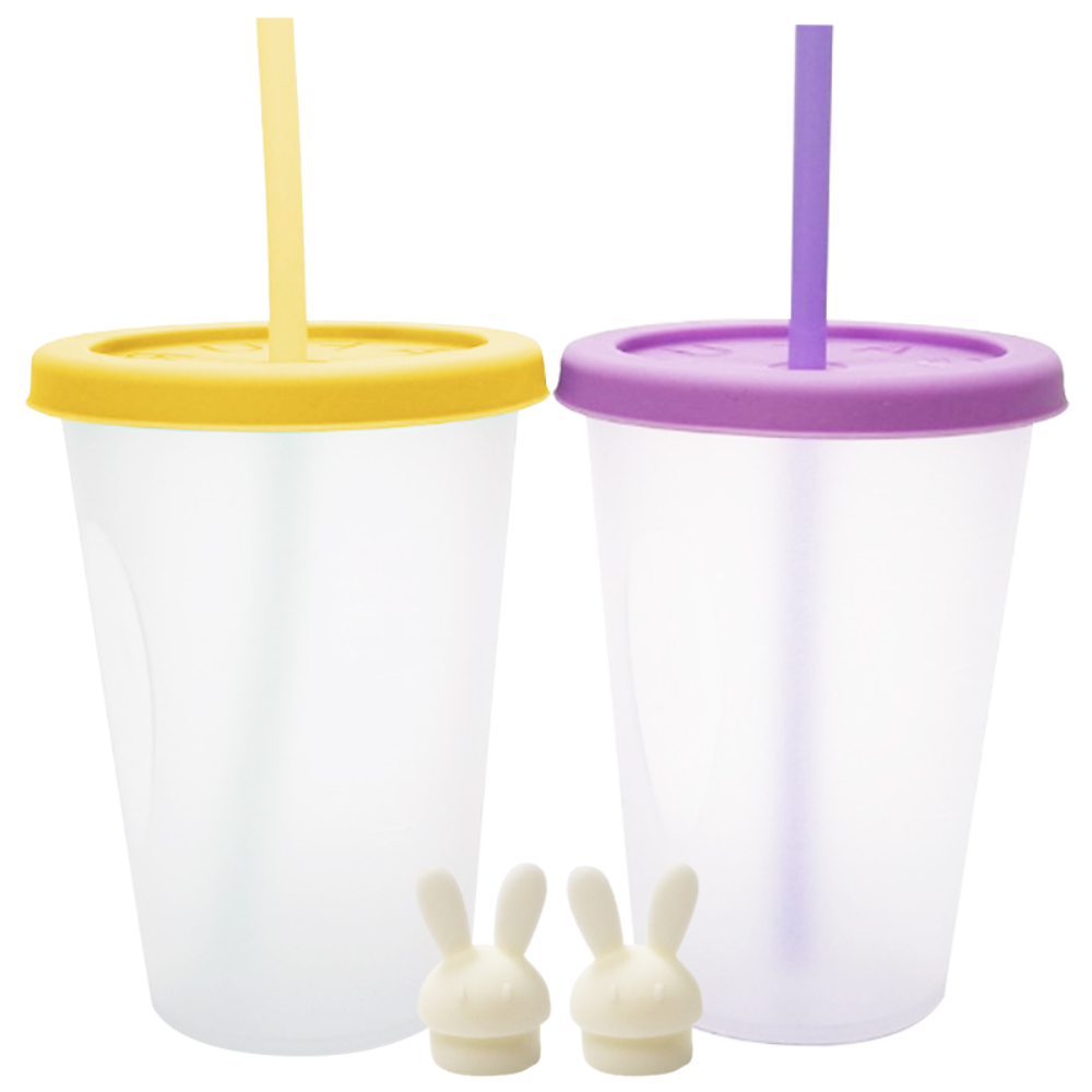 아가프라 심쿵 빨대컵 + 토끼 마개 2P 17,200원