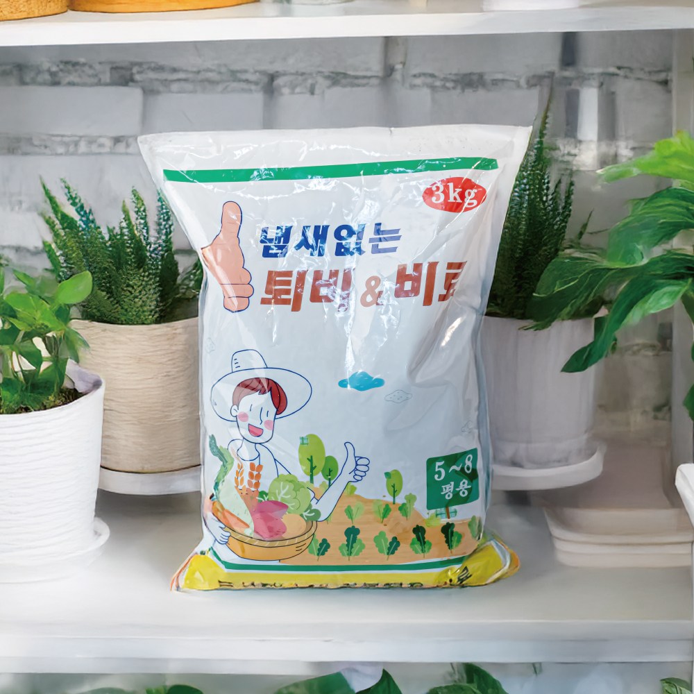 유기질비료 텃밭 추비 원예용 유실수 채소 화초 화분 웃거름 알갱이 비료 3kg, 1개 6,400원