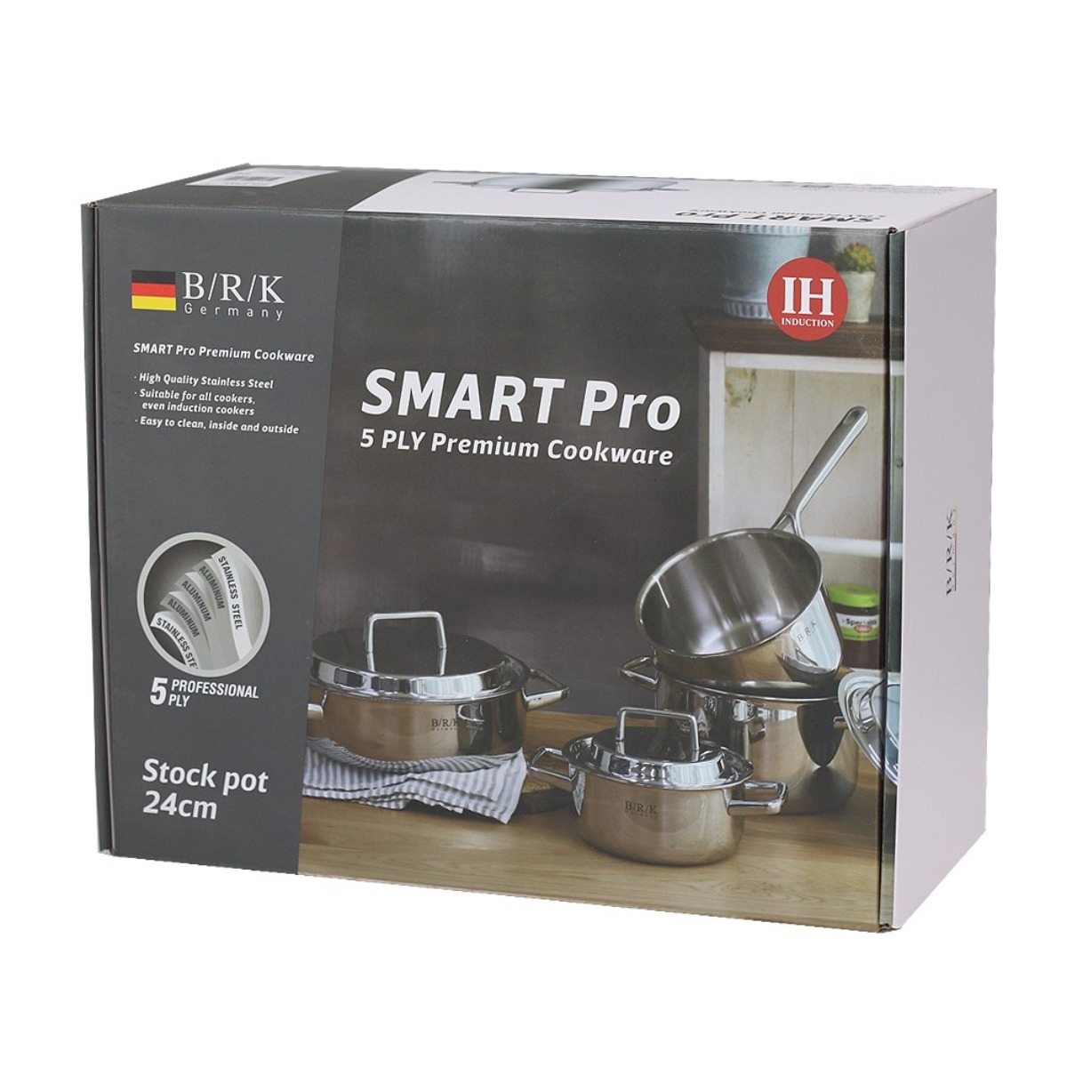 비알케이 인덕션 스마트프로 통5중 스텐 곰솥냄비 98,900원