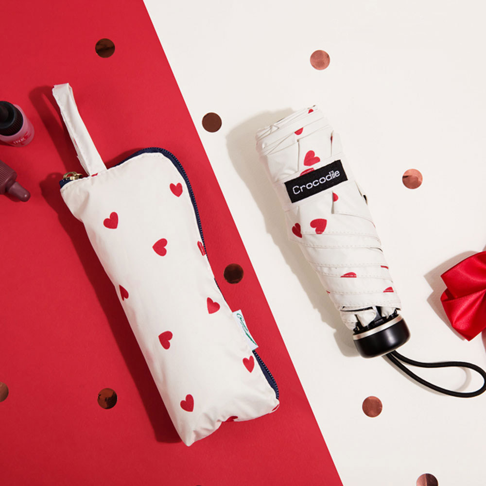 크로커다일 5단 하트 파우치 암막 우양산 22,900원