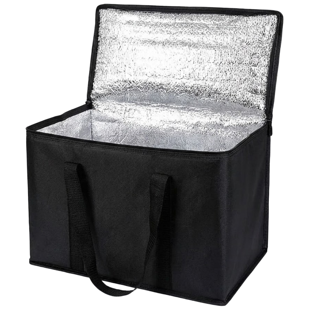 초대용량 접이식 보냉백 휴대용 장바구니 보온보냉가방, 1개, 블랙 12,800원