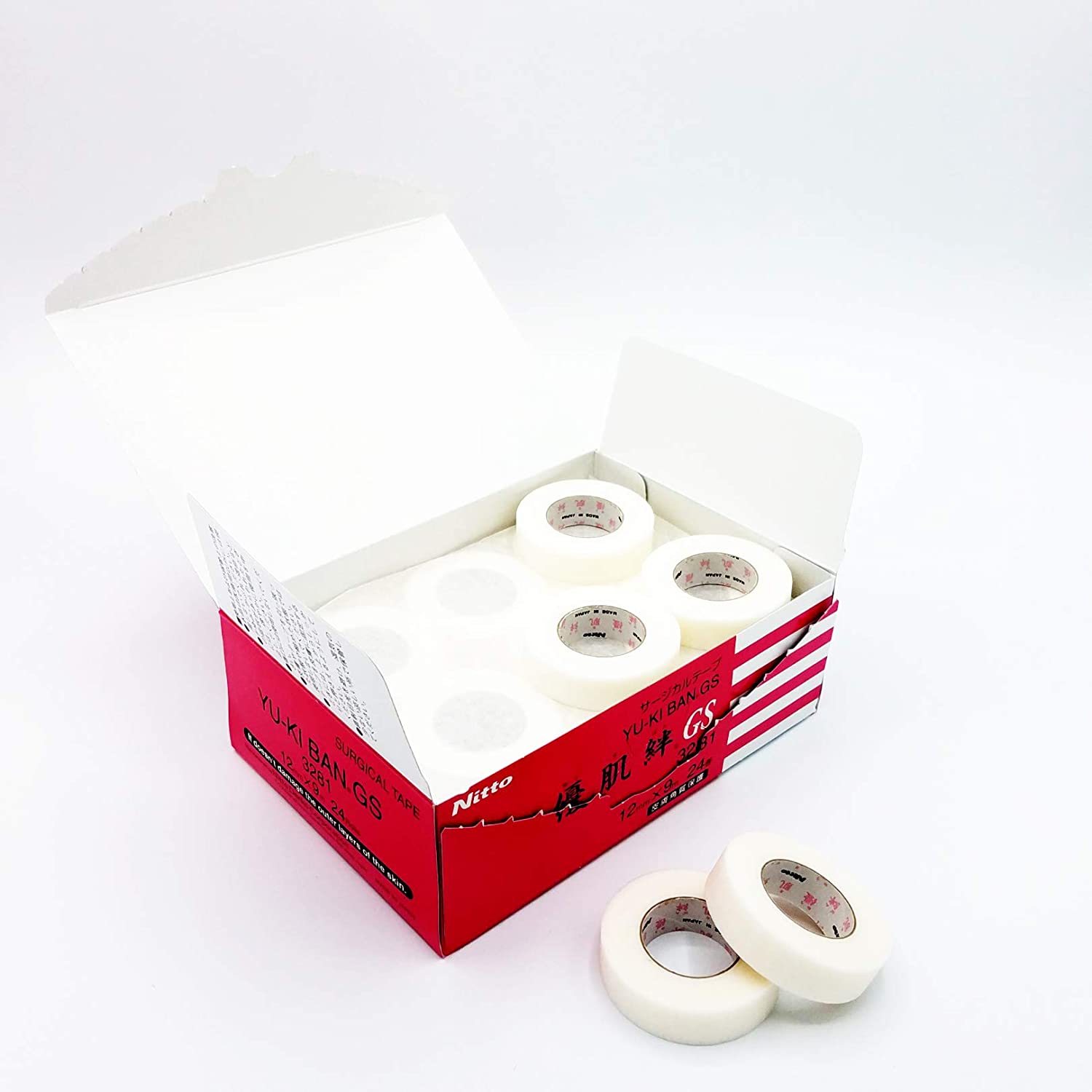 유키반 테이프 속눈썹 테이프(12.5mmX9m) 24개입 3281 / Nitto, Yukiban GS 3281 24 Count 35,900원