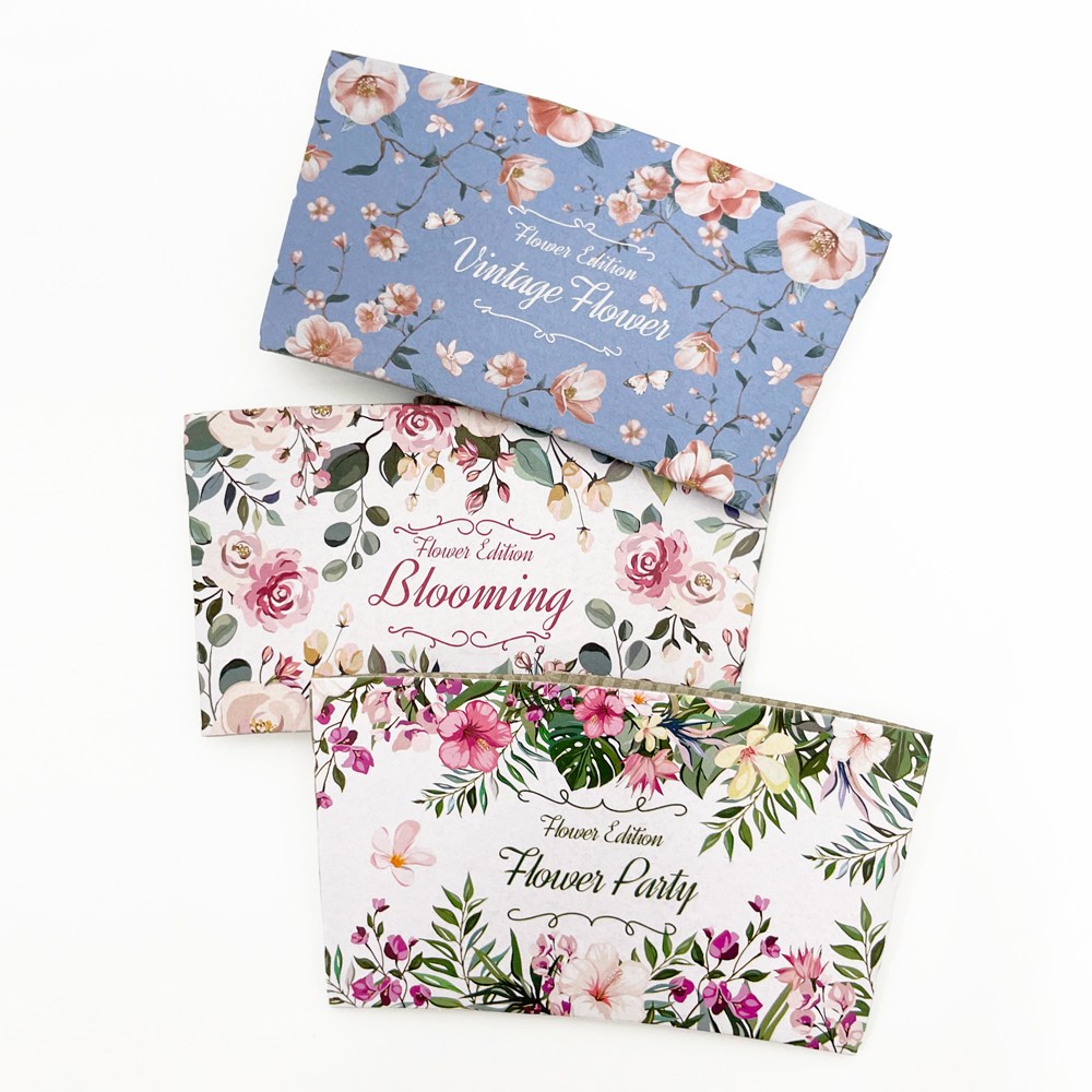 플라워에디션 컵홀더 테이크아웃 일회용 종이컵 아이스컵 홀더 1박스 (1000개) 32,800원