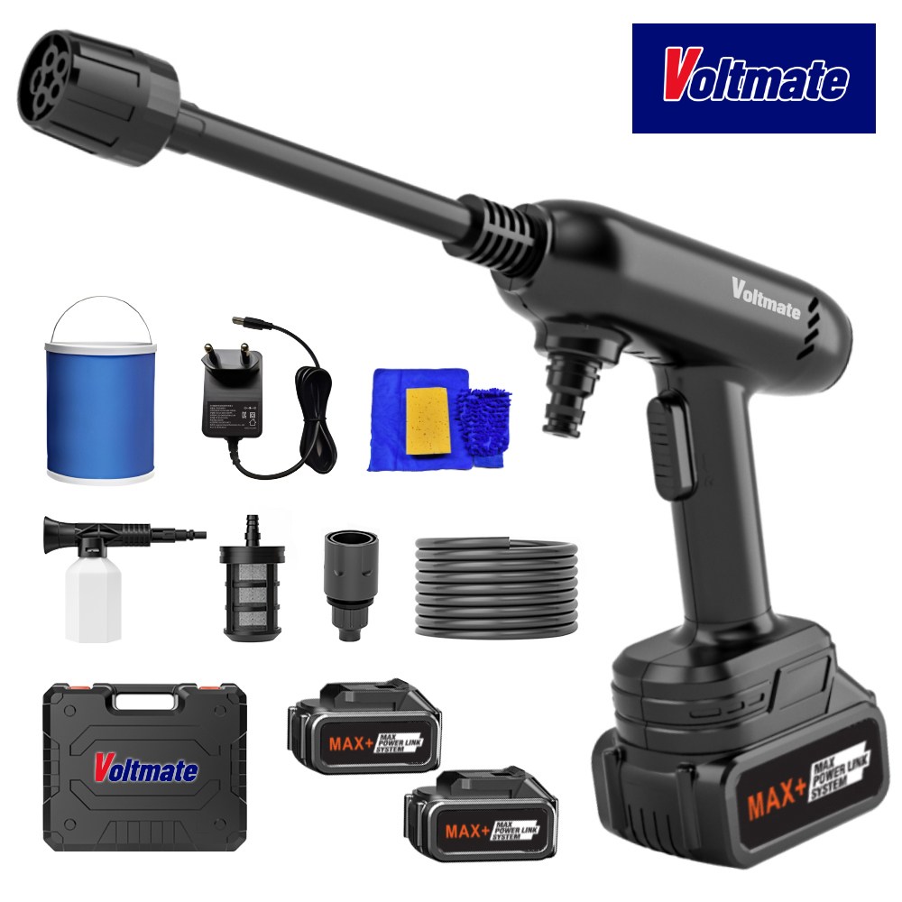 국내발송 VoltMate 독일 수입 무선 고압세척기 고압세차기 휴대용 세차기 5in1 다기능 고급형 부스터 세차기 15000mAh 듀얼 배터리 63,850원