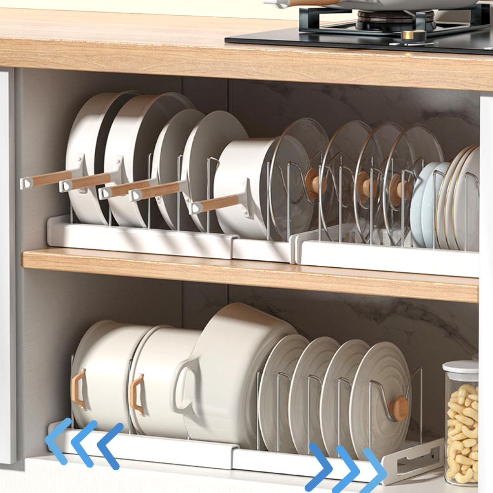 모노제이 확장형 스텐 후라이팬 정리대, 1개, 화이트 20,100원