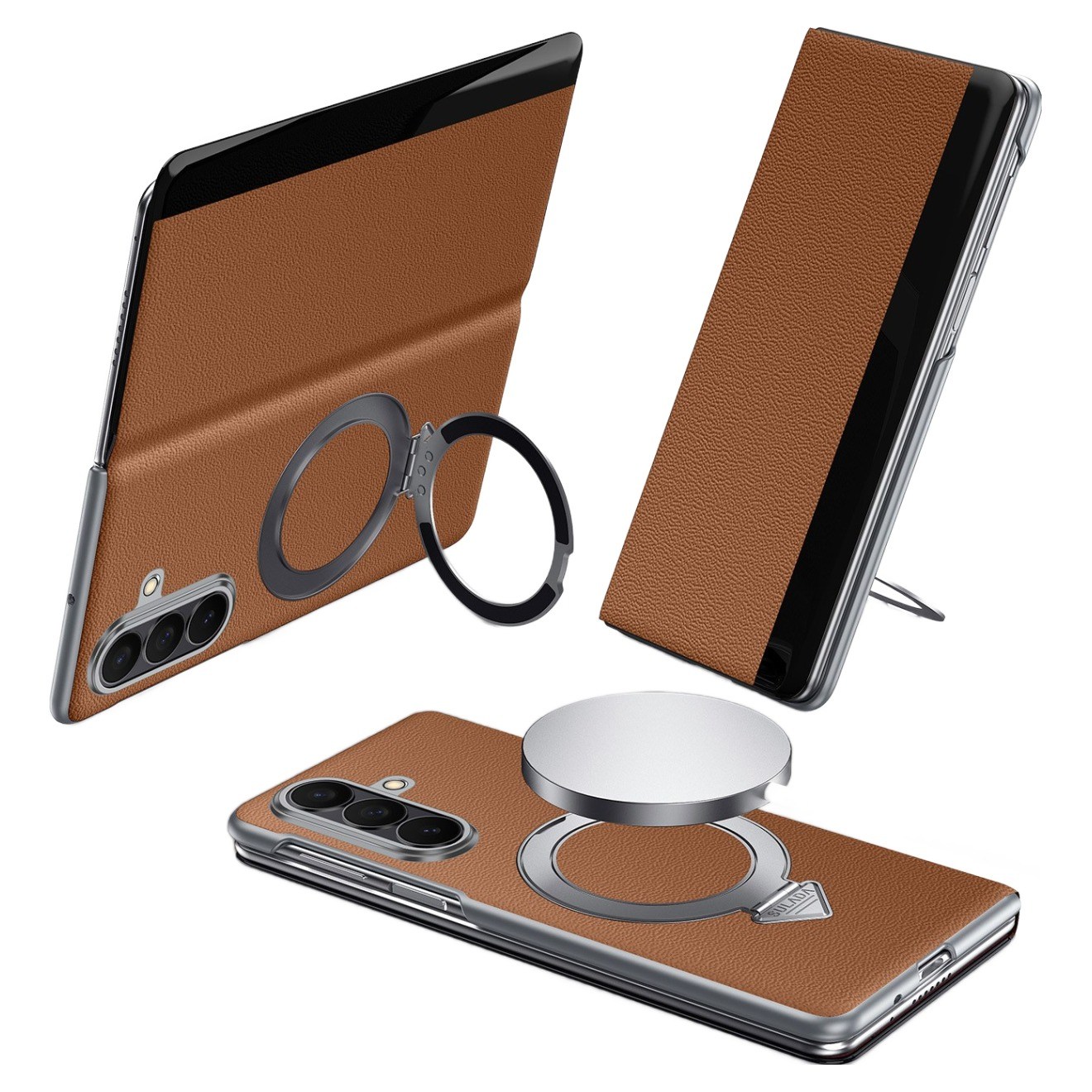 삼성 갤럭시Z폴드7 /갤럭시Z 폴드 6힌지보호 360도 회전 고리 자석 거치대 케이스 삼성 w25 가죽케이스 49,900원