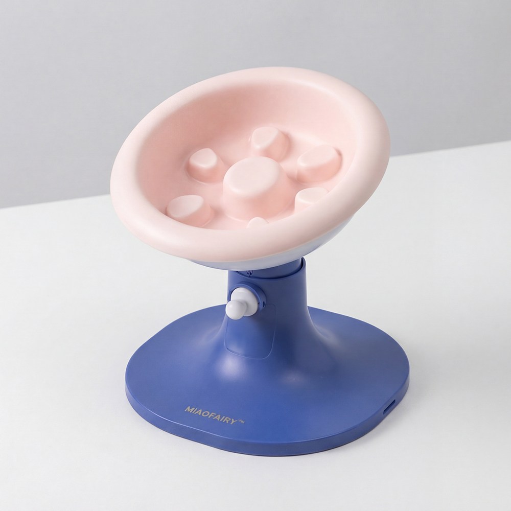 페리페페 강아지 슬로우식기 높이조절 강아지밥그릇, 1개, 핑크 34,700원