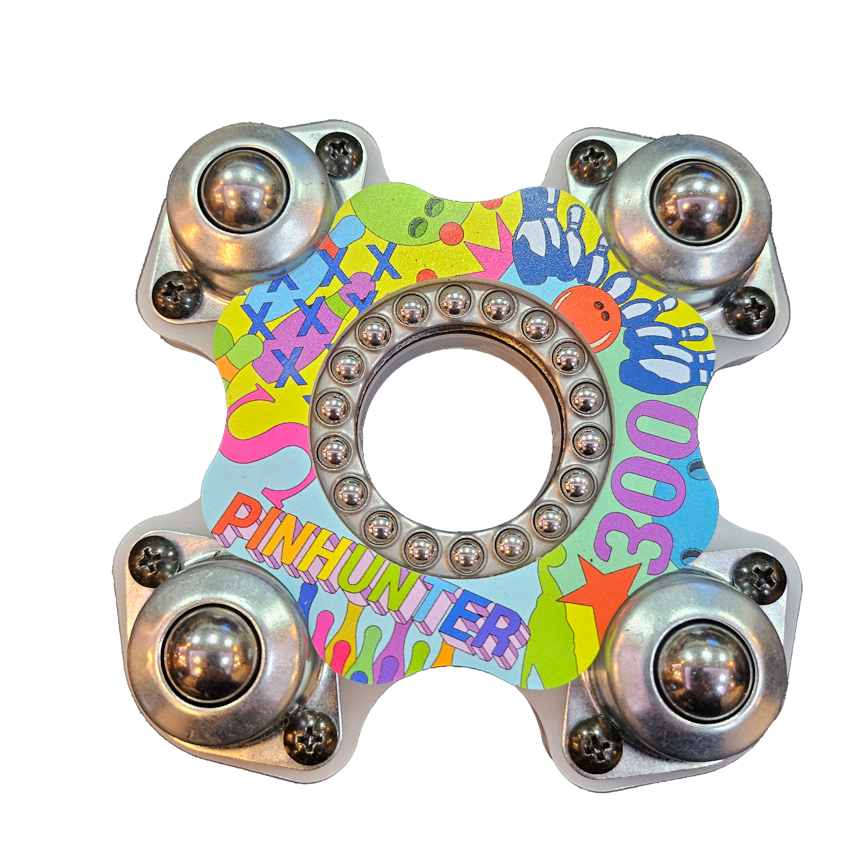 핀헌터 베어링 볼컵 3.0 로테이션 볼링공 받침대, 지브라, 1개 38,000원