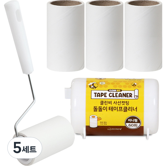 네이쳐리빙 클린비 사선컷팅 돌돌이 테이프 클리너 본품 + 리필 4p 34,500원