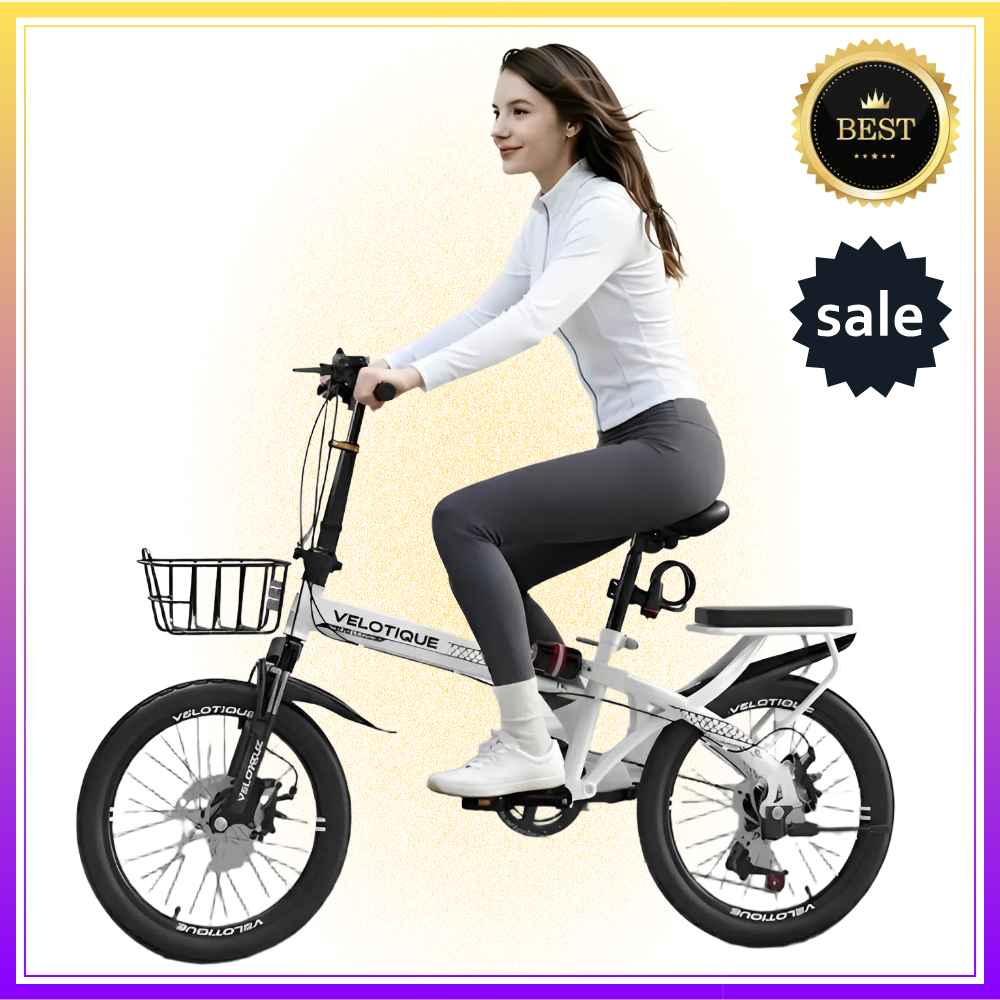 [벨로티크] 접이식 미니벨로 자전거 20인치 7단 가벼운 완제품, 1개, 136cm, 16인치 블라썸핑크 (1단) 195,000원