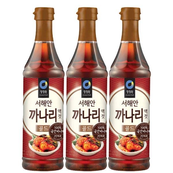 청정원 서해안 까나리액젓 500g, 500g, 3개 10,400원