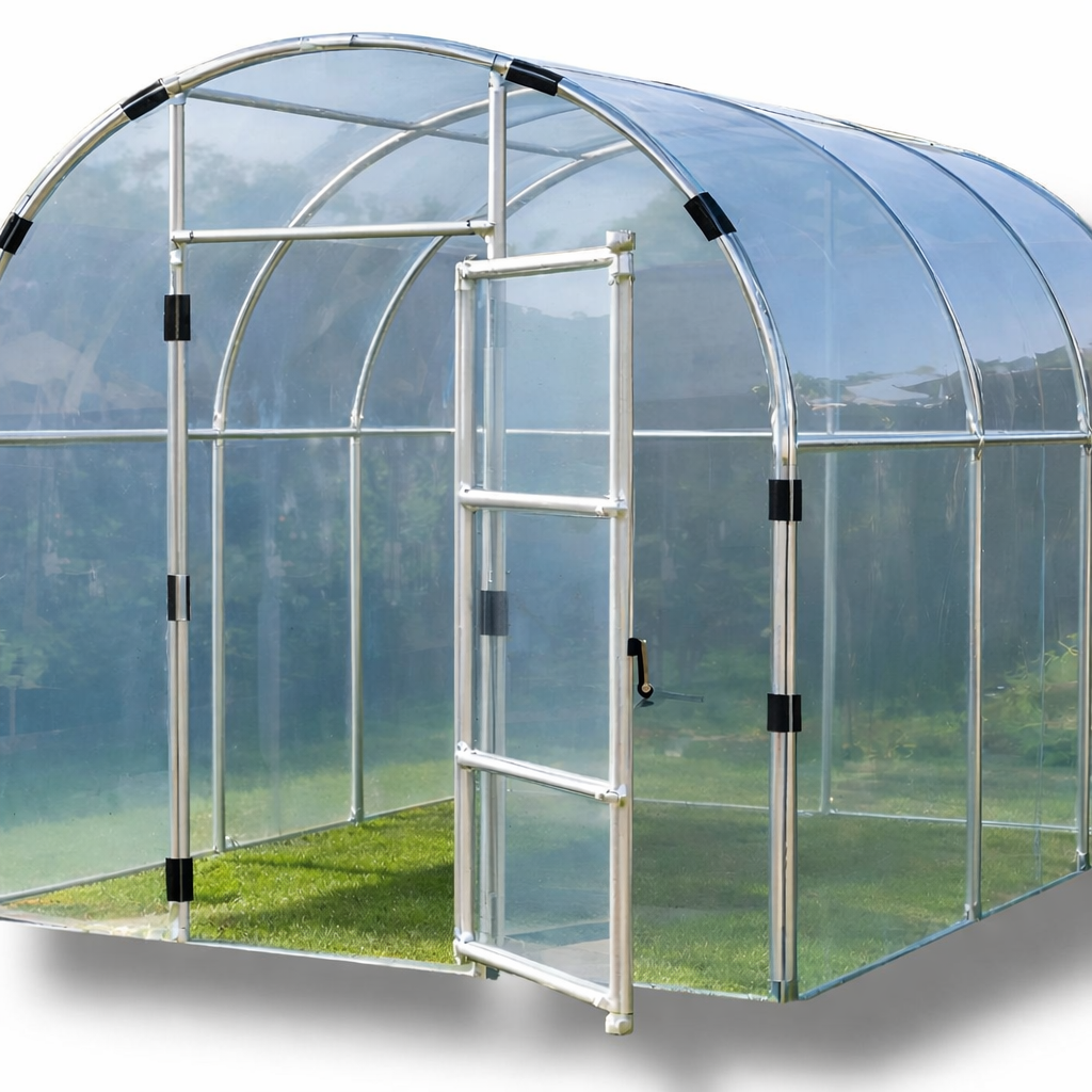 루니홈 PO비닐 조립식 비닐하우스 농막 창고 텃밭 온실 튼튼한 다용도 하우스, 1개, 투명 344,000원