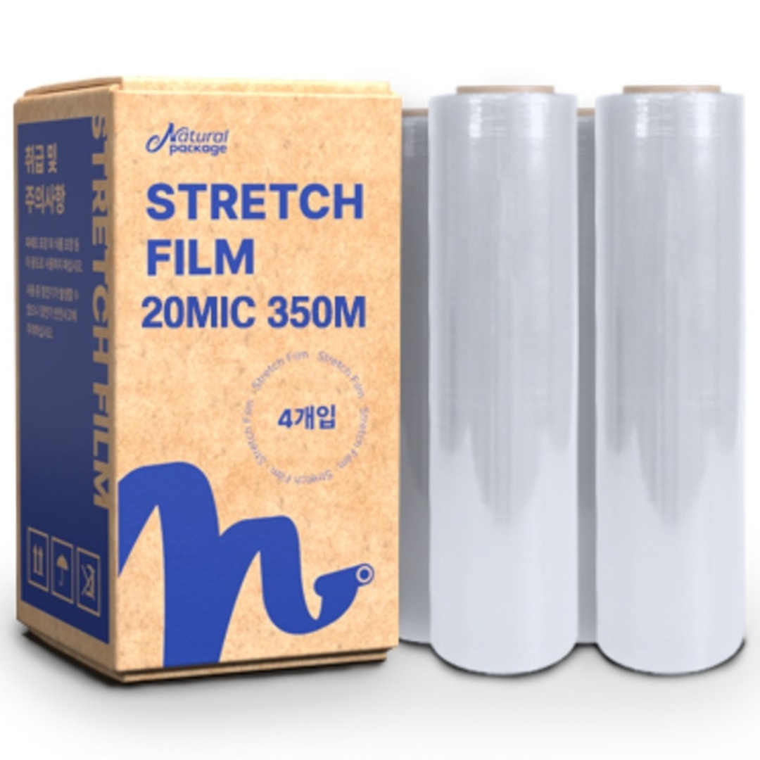 내츄럴패키지 스트레치필름 20mic 500mm 350m 공업용랩 포장랩 국내공장제조 67,600원