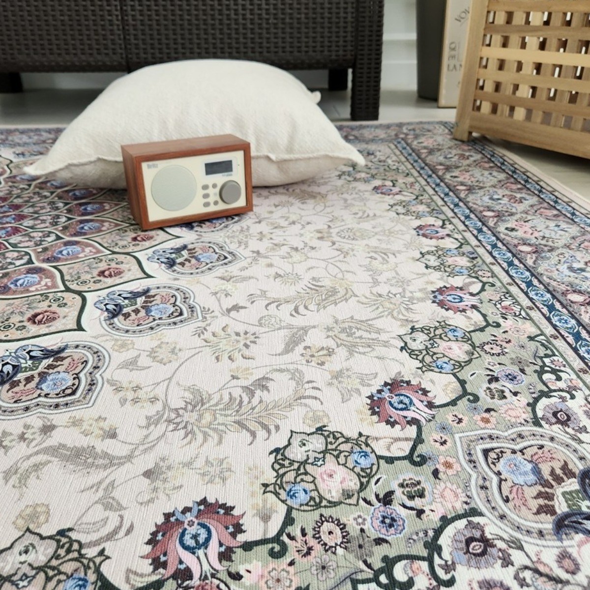 페르시안 앤티크 소품 북유럽 스타일 러그 워셔블 사계절 단모 다용도 카페트 사각형 원형 대형 소형 0.5평 1평 2평 1.5평 원형 109,000원