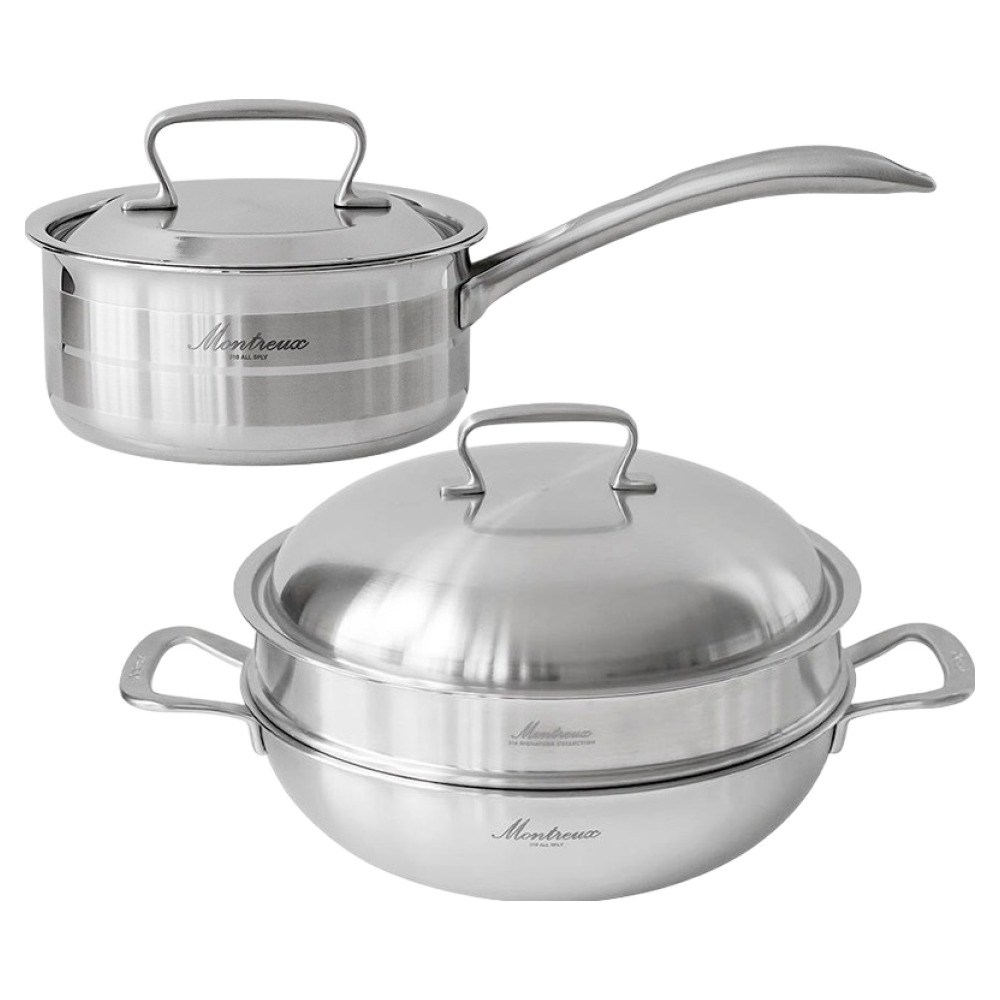 몬트렉스 인덕션 316 통5중 스텐냄비 세트 2개 349,600원