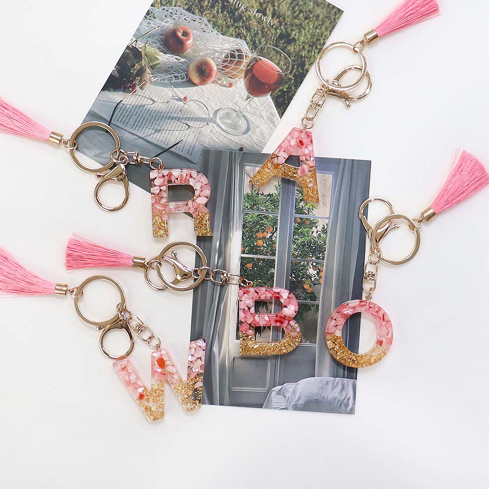 [비브랜드](더원스)수제 이니셜 핸드폰 키홀더 열쇠고리 커플 자동차 파우치 레진 알파벳 키링, J 6,000원