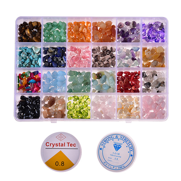 24칸 원석비즈세트  공예재료  팔찌만들기 악세사리 원석 28,120원