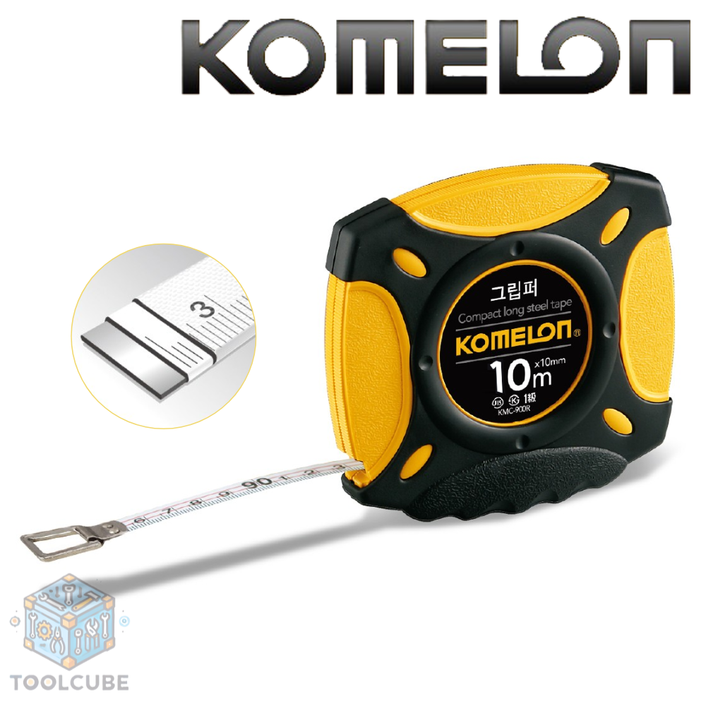 포유라이팅 측량용 건축용 KMC 900R 그립퍼 줄자 30M 스틸 10MM 크랭크 핸들 코메론 29,700원