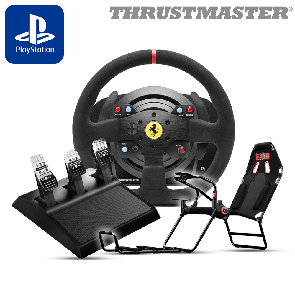 트러스트마스터 T300 페라리 Integral 레이싱휠,  GT Lite Carbon Grey시트 패키지(PS5,PS4,PC용) 815,000원