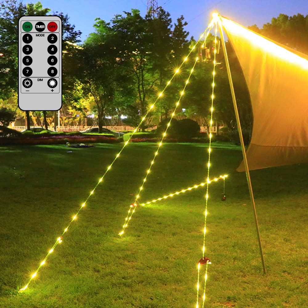 HK sell 스타로프 태양광 LED 스트링가드 타프 텐트 줄 끈 로프 캠핑 용품 8,500원