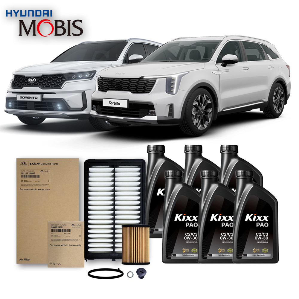 쏘렌토 MQ4 2.5 터보 가솔린 (20-26년식) 킥스합성유+순정필터세트 PAO 0W30, 1개 99,520원