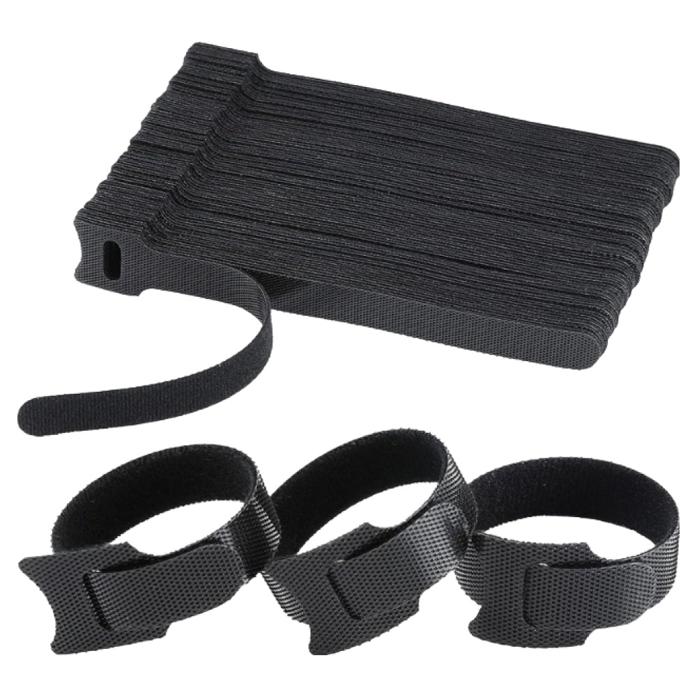 라온 초강력 벨크로 찍찍이 케이블타이 블랙, 50개 2,570원