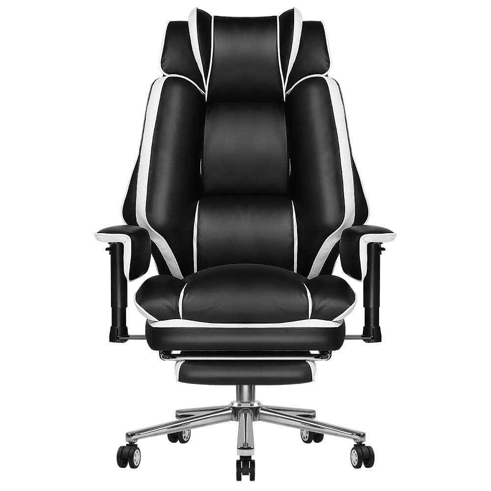 벤트론스 침대형 중역의자 하중150KG 게이밍 의자 컴퓨터 사무용 가죽의자 리클라이너  160도 틸팅조절 발받침대 2D팔걸이 119,900원