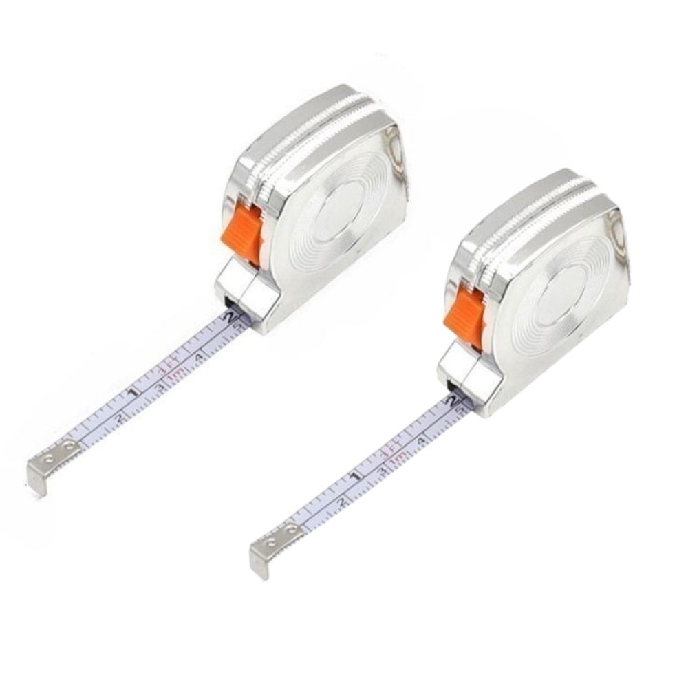 글로모 소형 1M 제동 브레이크 키링 줄자, 2개, 스텐 9,900원