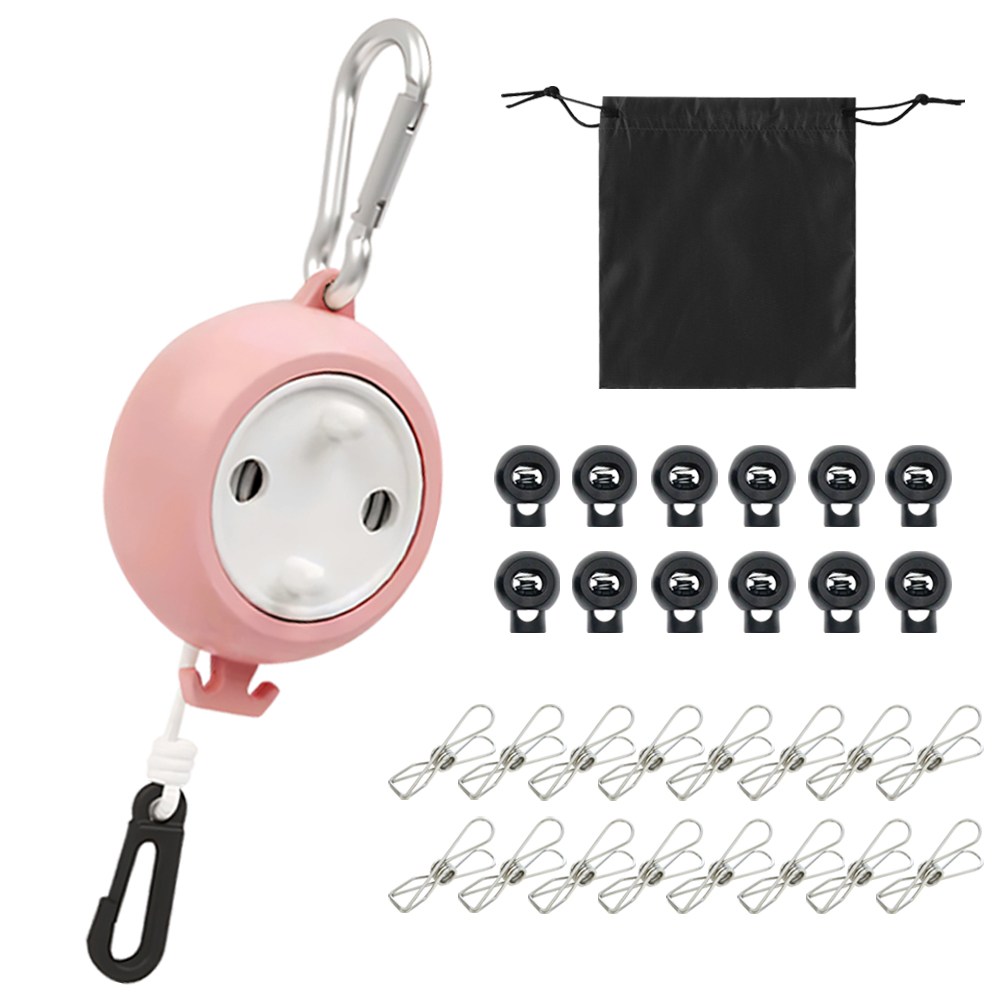 투데이리빙 4종 세트 휴대용 캠핑 빨래줄 10M 빨래집게 밀림 방지볼 파우치 건조대 다용도 무타공 빨래줄 튼튼한 빨랫줄 야외 건조줄 8,800원