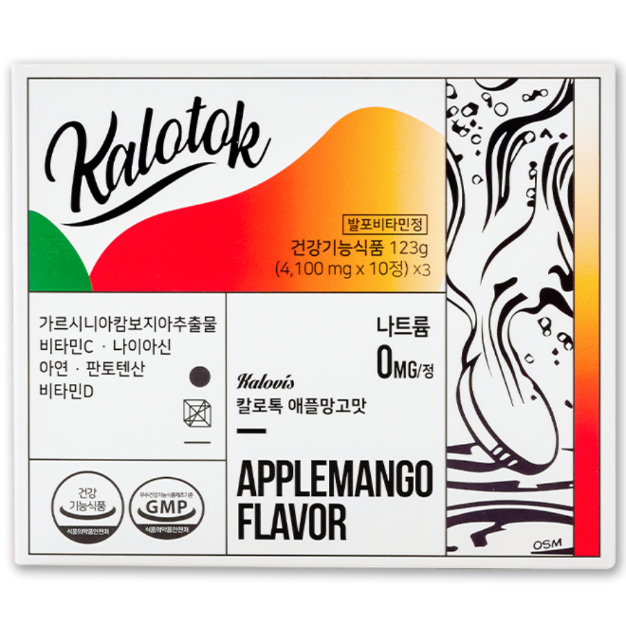 칼로비스 칼로톡 애플망고맛 가르시니아 발포비타민 마시는 다이어트보조제, 1박스, 30정 32,900원