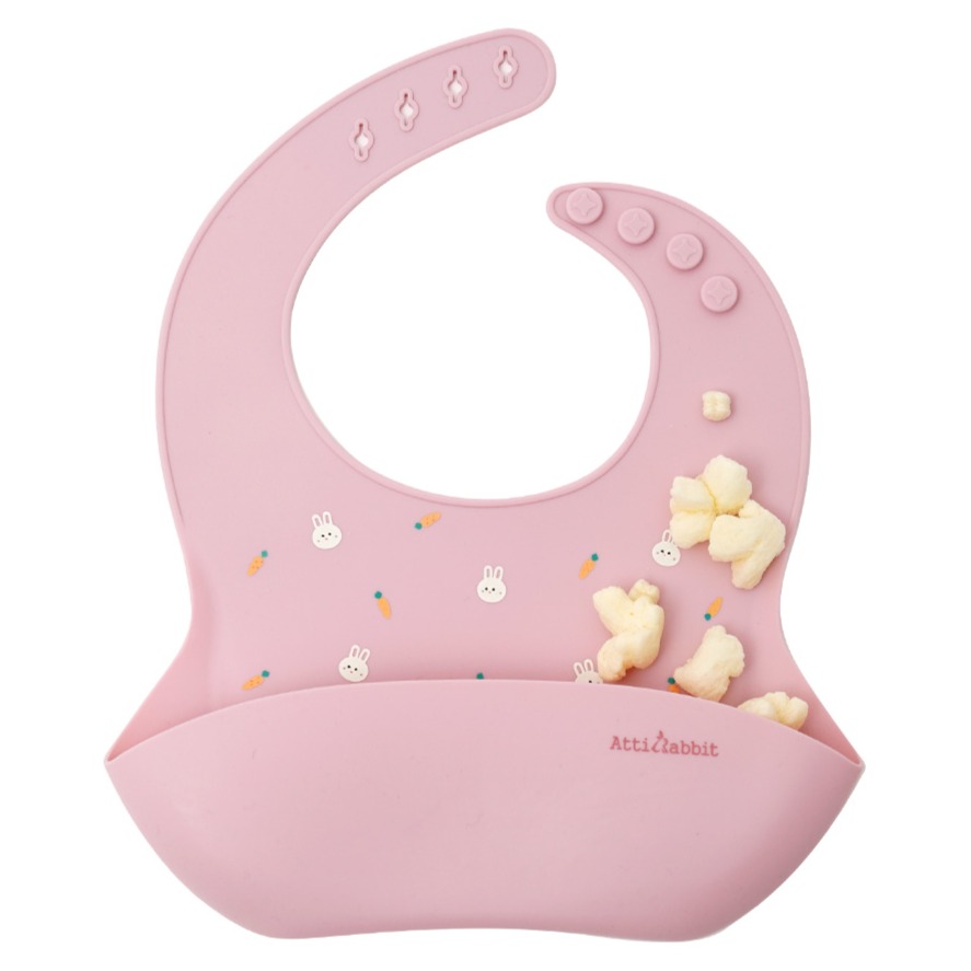 아띠래빗 유아용 길이조절 실리콘 턱받이 8,900원