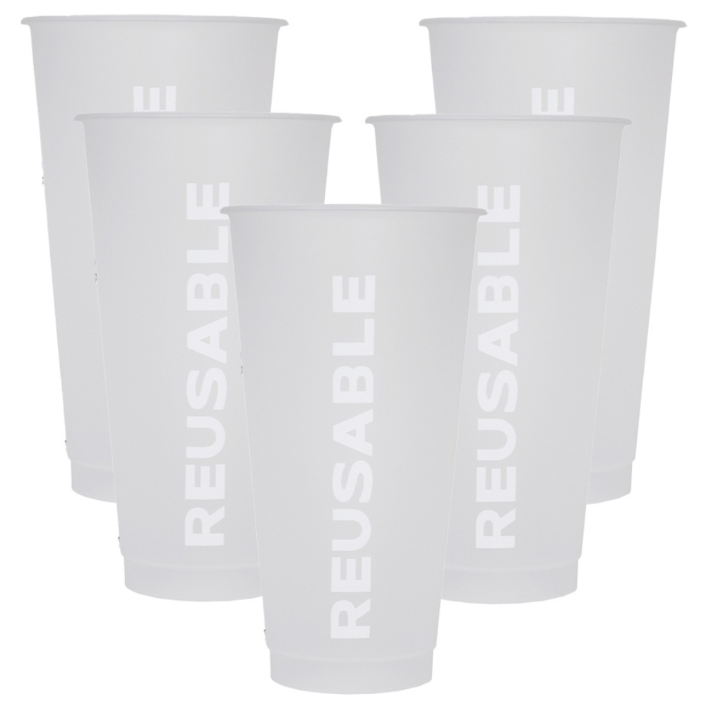 이지케어 리유저블 컵 텀블러 콜드핫 투명벤티 5개, 투명, 5개, 709ml 9,900원