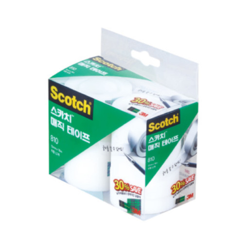 [3M] 스카치 매직테이프 세이빙팩 810R 리필 (18mm x 32M) 12rolls 22,000원