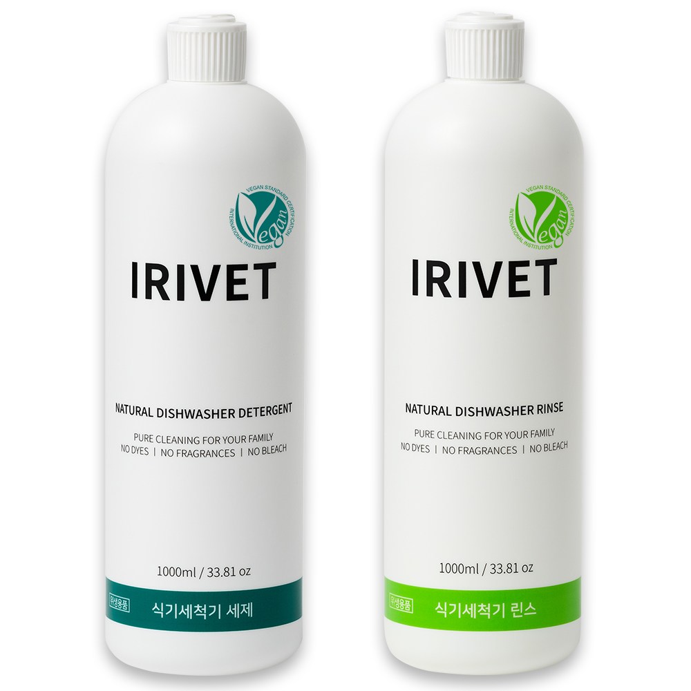 아이리벳 식기세척기 액체 세제 + 식기세척기 린스 세트, 1L, 1세트 23,800원