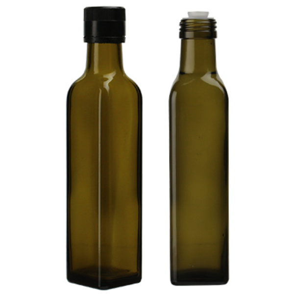 올리브사각250 250ml 낱개 참기름 들기름 오일 소스 유리 병, 1개 1,800원