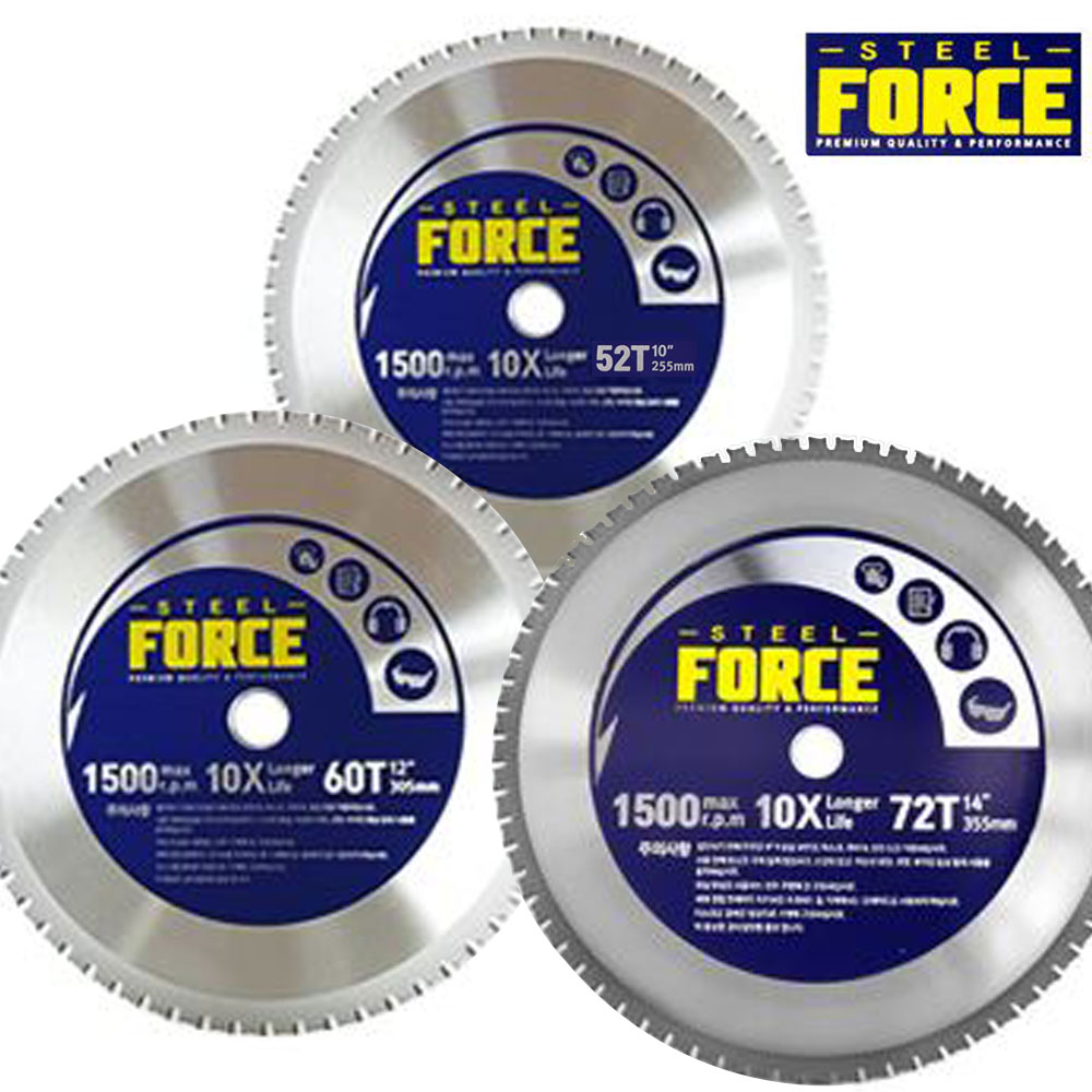 스틸포스 금속절단기용 금속날 10인치 [당일출고] 써멧날 원형톱날 TH-SC255SB, 1개 88,000원