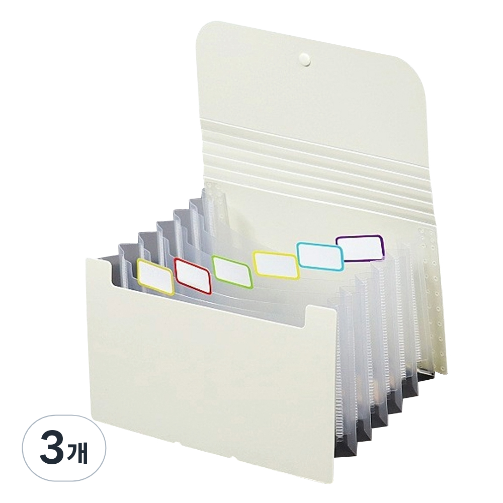 마다꾸미 A6 지폐 보관함 통장 영수증 정리 아코디언 7칸 투명속지 파일 23,400원