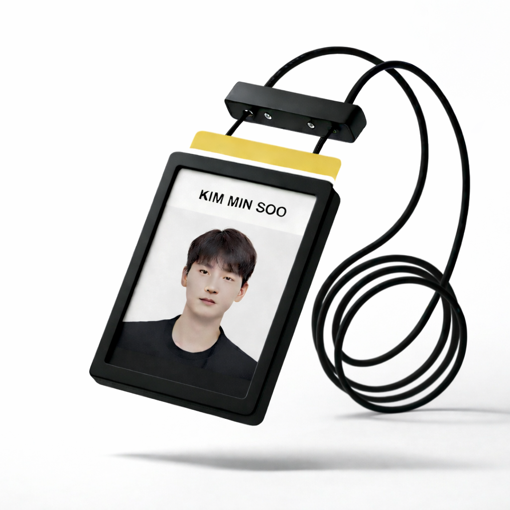 바이엔 사원증 케이스 카드 목걸이, 1개, 블랙 9,900원