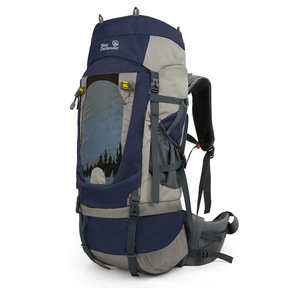 뉴아웃랜더 대형 마운틴 등산배낭 80L 방수커버 포함, 네이비 77,900원