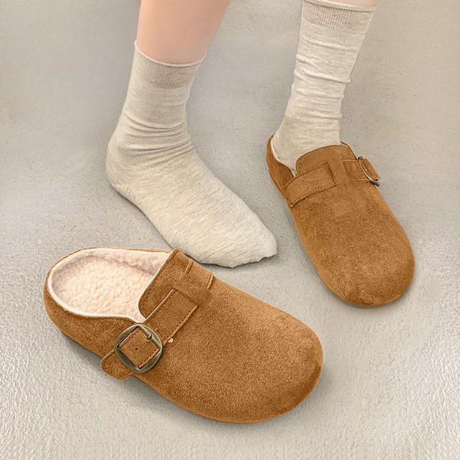 Modern Fashion 여성 발편한 플랫 털 뮬 슬리퍼 X126 17,290원