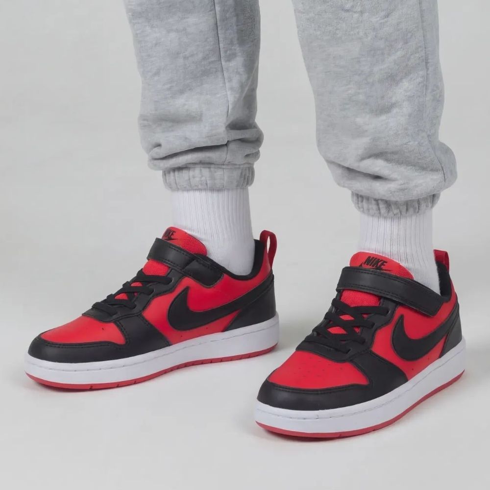 나이키 코트버로우 키즈 운동화 PS 블랙 레드 리크래프트 로우 찍찍이 아동 스니커즈 초등학생 발편한 신발 55,700원
