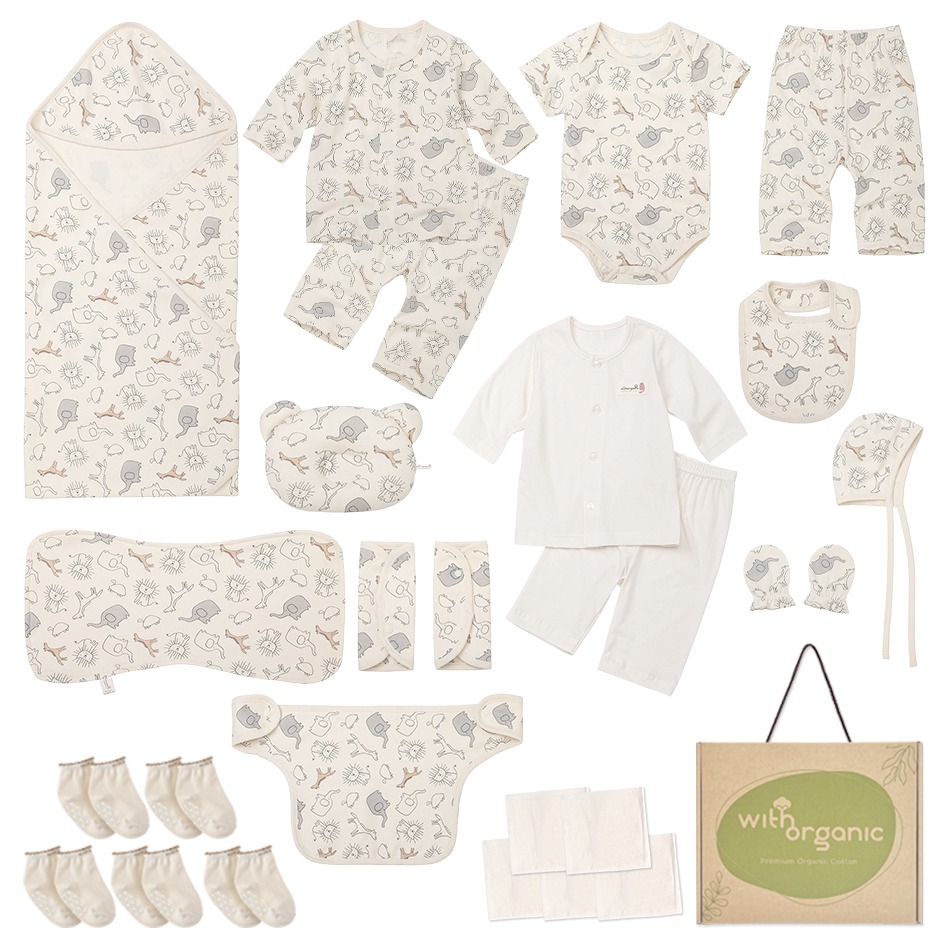 위드오가닉 신생아용 모모의숲 프리미엄 여름 출산선물 세트 135,060원